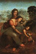  Leonardo  Da Vinci Virgin and Child with St Anne oil painting artist